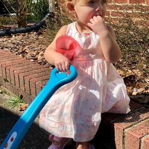 Tommy Bahama baby pink floral dress 12-18 months